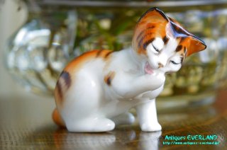 ロイヤル ドルトン 三毛猫 立つ フィギュリン フィギュア 陶人形